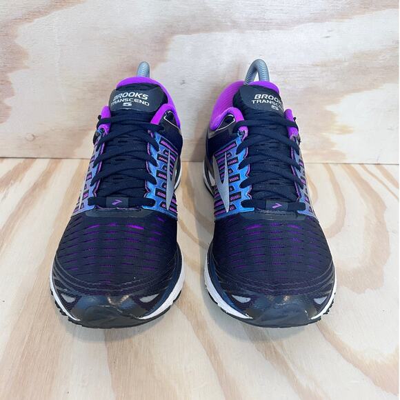 Brooks -Transcend 5 -Running Shoes -Black/Purple -Women's - 8.5(B) -1202631B023 - Picture 2 of 9